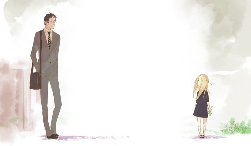 day, Usagi Drop, 720P, two people, indoors, young adult, full length, females, women, casual clothing, Kaga Rin, adult, standing, real people, rear view