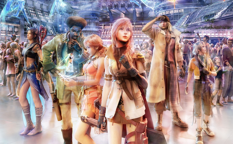happiness, nautilus, group of people, festival, women, beautiful woman, crowd, 4K, Final Fantasy, xiii, real people, adult, large group of people