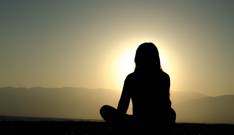 scenics - nature, ranges, sunset, sky, meditation, beauty in nature, evening, people, real people, dusk, body, sunlight, sunrise - Dawn, leisure activity
