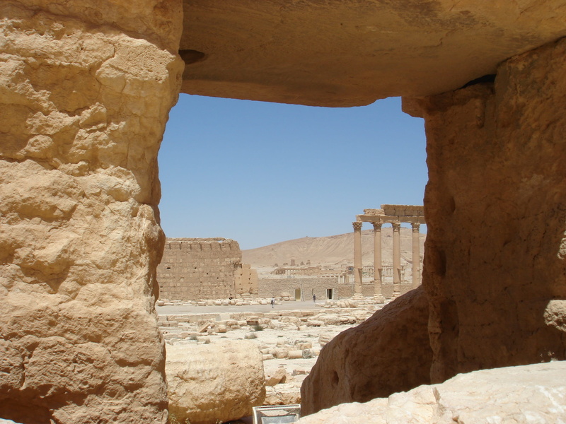 deterioration, arch, rock formation, sunlight, the past, climate, syria, farce, nature, City, 2K, clear sky, architectural column, travel, Desert, built structure