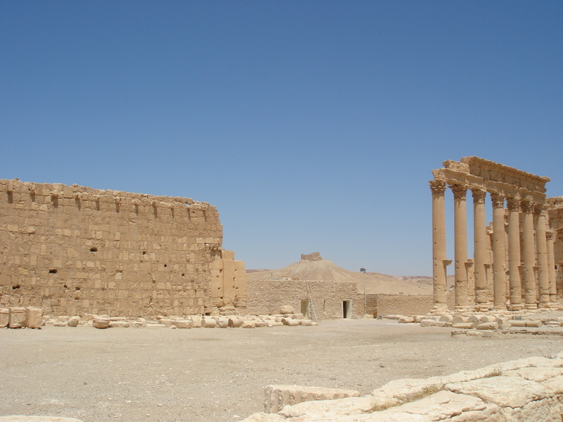 clear sky, old Ruin, africa, desert, land, palmyra, farce, travel destinations, pharaoh, day, new stone age, cultures, ancient, temple - Building, history