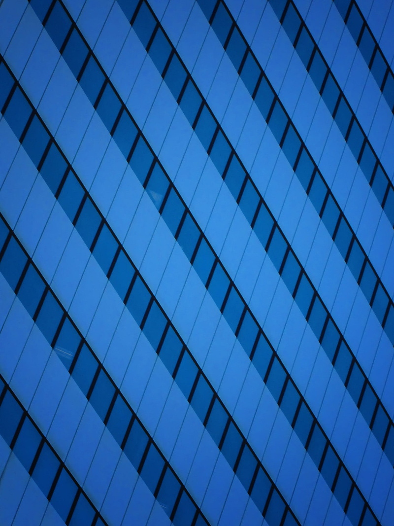 Building, clear sky, outdoors, exterior, office, white, pattern, sky, glass - material, Business, office building exterior, architectural, 1080P, geometric shape