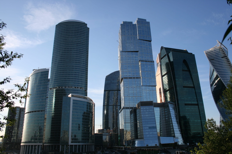 buildings, office, low angle view, urban, future, modern, reflection, cityscape, finance, cities, new, blue, sky, travel destinations, tall - high, architecture