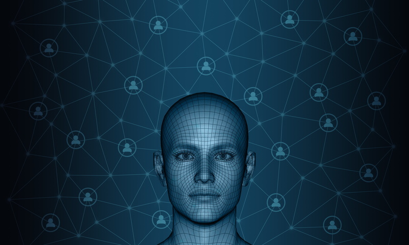 technology, plexus, schemes, 4K, person, communication