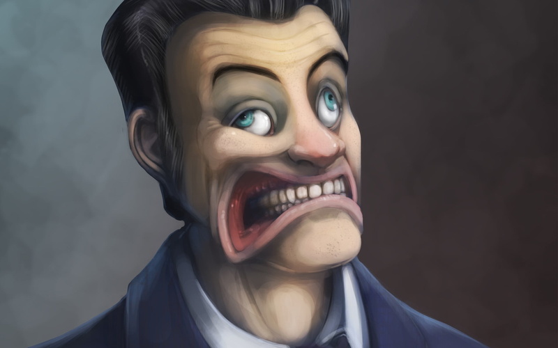 happiness, body part, lifestyles, real people, video games, male, looking at camera, young adult, young women, close-up, Garrys Mod, face paint, front view