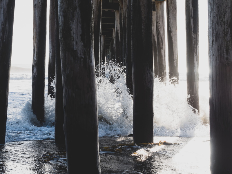 day, sea, land, crashing, flowing water, docking, 4K, outdoors, winter, beauty in nature, icicle, no people, architectural column, water, nature, base