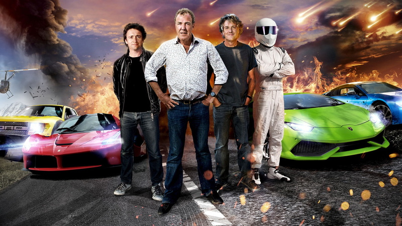 city, Lamborghini, mode of transportation, males, The Stig, men, Ferrari LaFerrari, Top Gear, road, people, Richard Hammond, young adult, real people, front view