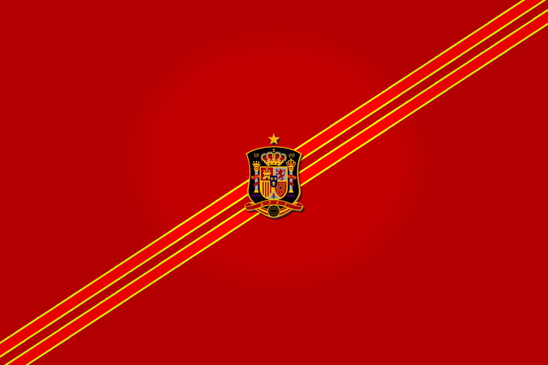 emblem, Spanish team for Football, Spain, The national team of Spain on Football, Red Fury, Football, background, 1080P, La Furia Roja