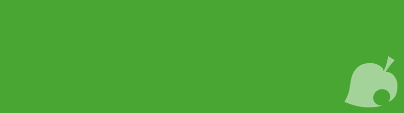New Leaf, Dual Monitors, minimalism, Green, logo, 4K, Animal Crossing, Animal Crossing New Leaf