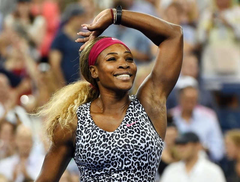 young women, focus on foreground, black, tank, leopard, lifestyles, young adult, enjoyment, one person, s, music festival, incidental people, smiling, serena williams