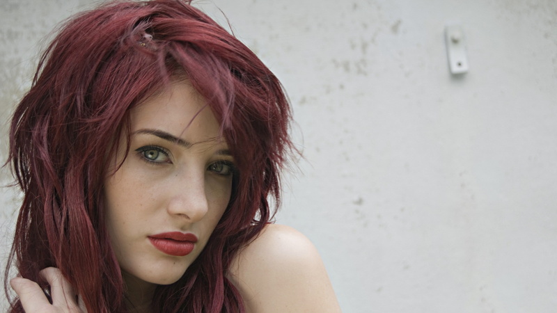 adult, young adult, 4K, leisure activity, teenager, portrait, fashion, real people, beauty, focus on foreground, front view, one person, dyed hair, headshot