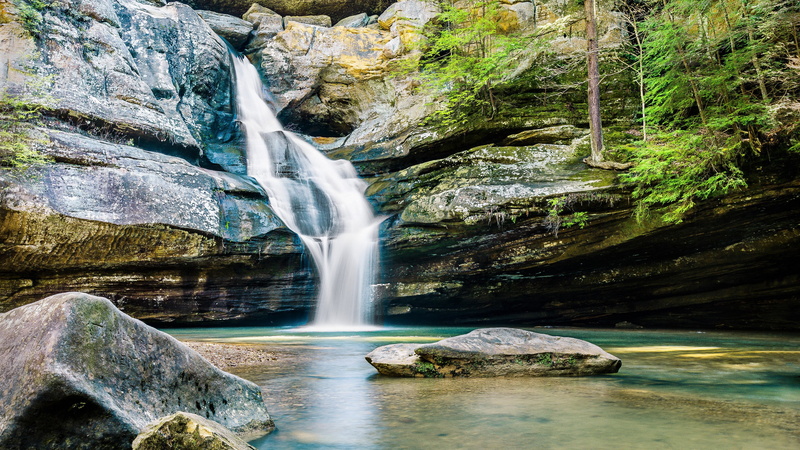 environment, no people, outdoors, day, solid, flowing water, motion, blurred motion, power in nature, water, flowing, non-urban scene, stream - flowing water