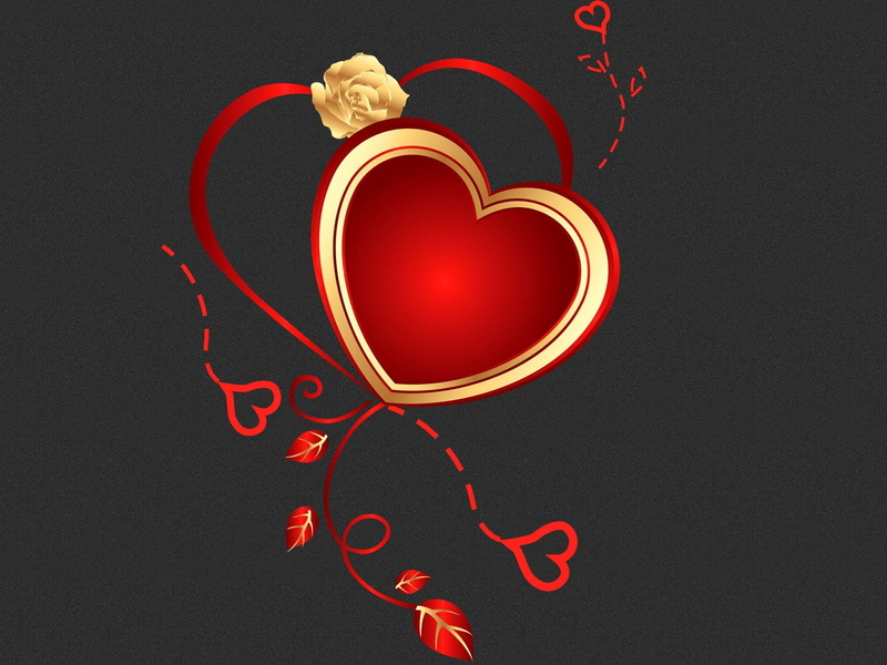 backgrounds, isolated, gold Colored, text, close-up, heart, vector, valentines Day - Holiday, romance, holiday, ornate, no people, celebration, 720P, design