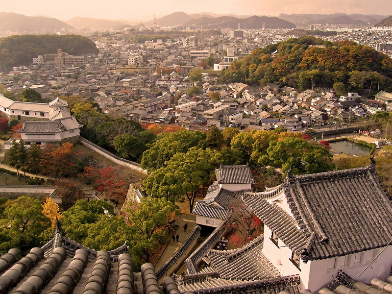 castle, towers, himeji jo, 1080P, cityscapes, castles, japan
