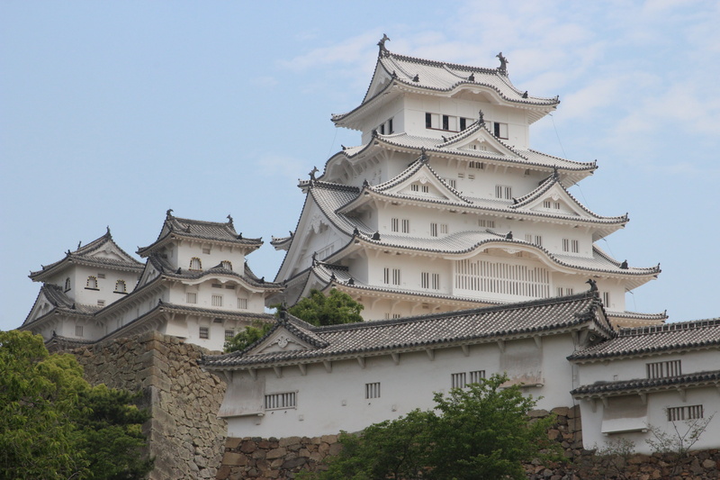 architecture, place of worship, the past, monument, building, low angle view, unesco, heritage, japanese empire, white, castle, spire, outdoors, building exterior