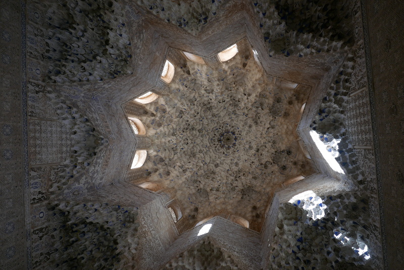 illuminated, no people, cave, alhambra, textured, ceiling, rock, 4K, tranquility, travel destinations, history, day, rock - object, spain, shadows, indoors