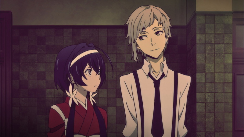 representation, disguise, lifestyles, indoors, waist up, Nakajima Atsushi, built structure, Bungou Stray Dogs, wall, architecture, Izumi Kyouka, digital composite