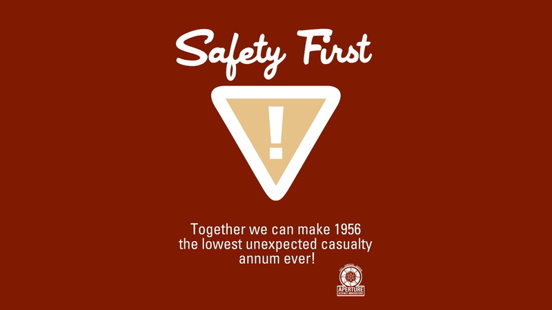 safety, first, video games, portal, aperture, poster, hd, 1080P