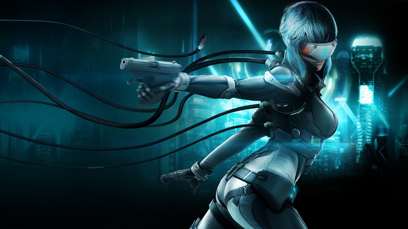 equipment, wire, futuristic, laser, Stand Alone Complex, one person, clothing, First Assault Online, cyborg, science, technology, gun, connection, adult