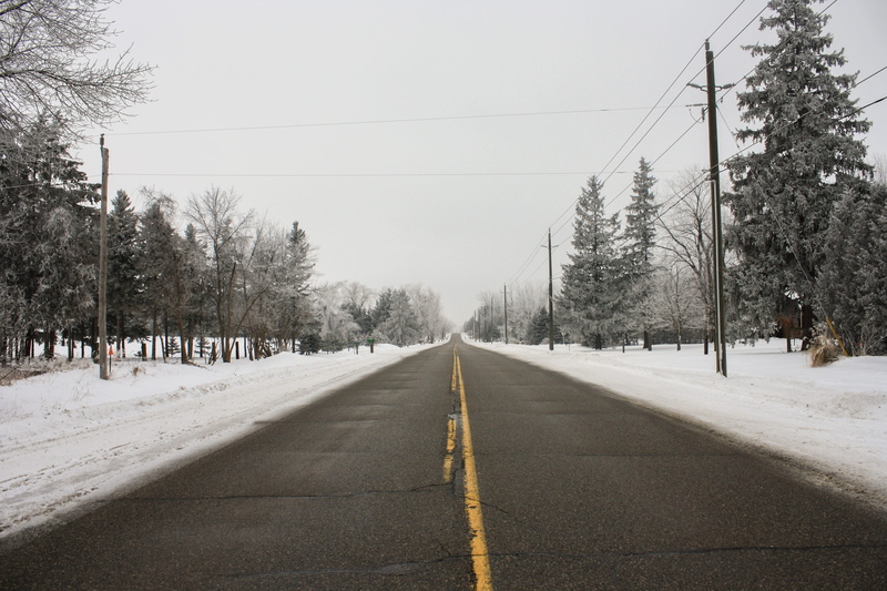 outdoors, cold temperature, tarmac, countryside, hydro, journey, transportation, sky, destiny, asphalt, day, Road, Snow, frozen, Travel, cable, trees, country