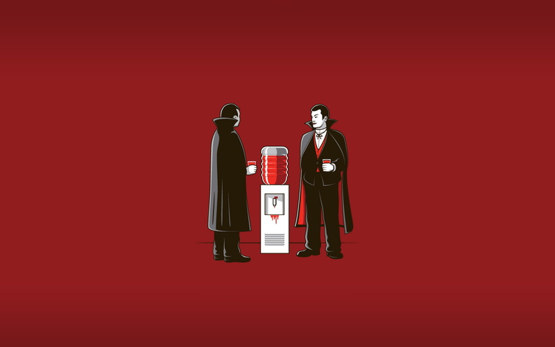 office, blood, 2K, cooler, vampires