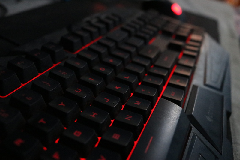 computer, technology, alphabet, connection, no people, high angle view, computer key, modern, red, octane, indoors, dark, computer part, computer keyboard
