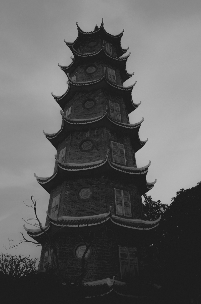nature, spirituality, 4K, belief, acient, ba vì, outdoors, plant, no people, travel destinations, bw, low angle view, building, building exterior, vietnam