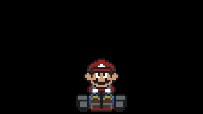 1080P, Pixel Art, Super Mario Kart, Pixels