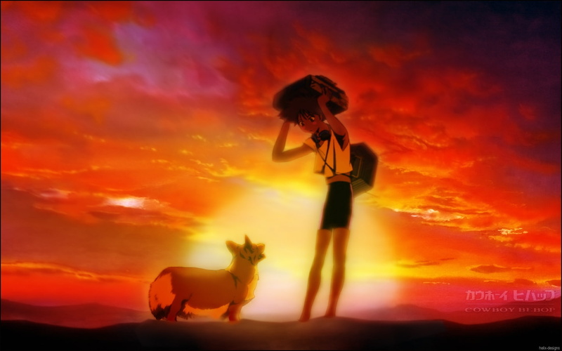 anime, cowboy bebop, edward, ein, 720P, art, cowboy, x, bebop, hd