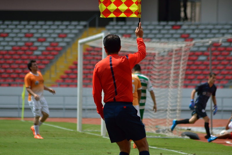 focus on foreground, standing, play, motion, people, full length, 5K, holding, party, human arm, rear view, porter, football, seating, referee, competition
