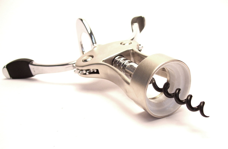 studio shot, hand tool, plugin, corkscrew, wine, cut out, still life, communication, copy space, 1080P, rabbit, close-up, single object, bottle, technology