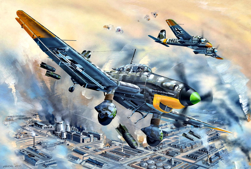 2K, Dive bomber, bombs, Ju-87D-5, Henschel Hs 129, attack, SC 250, Stuka, specialized, SC50