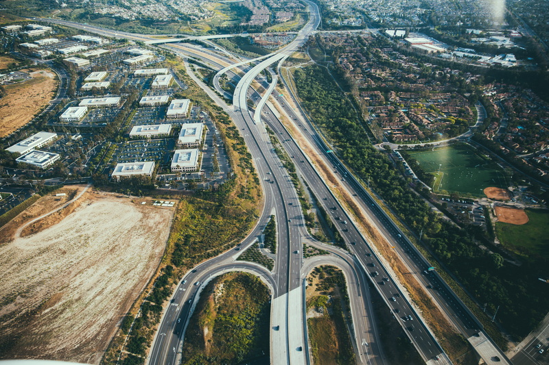 5K, expressway, no people, speed, city life, built structure, fast, architecture, landscape, road, connection, way, city, urban, elevated road, high angle view