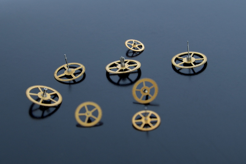 no people, technology, blue background, gray background, metal, arts culture and entertainment, gear, film industry, close-up, 2K, mechanics, indoors