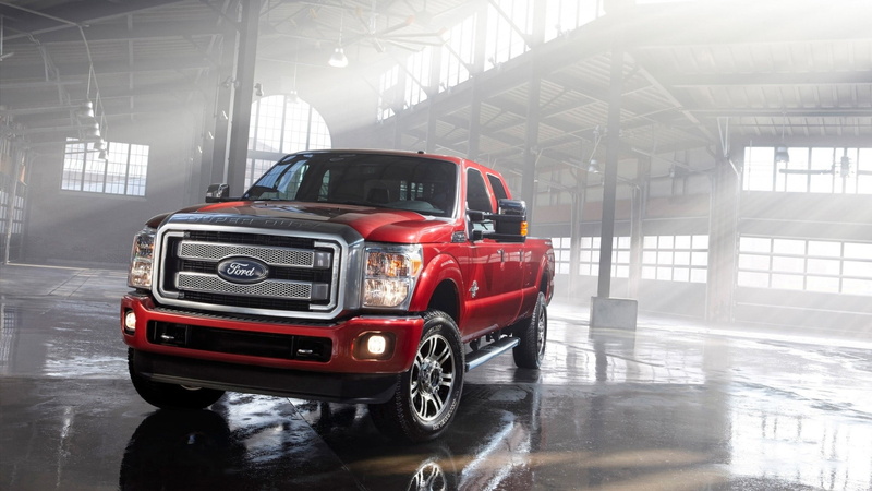 nature, car, Ford F-250, architecture, indoors, red, day, city, transportation, no people, travel, mode of transportation, parking lot, wet, motor vehicle