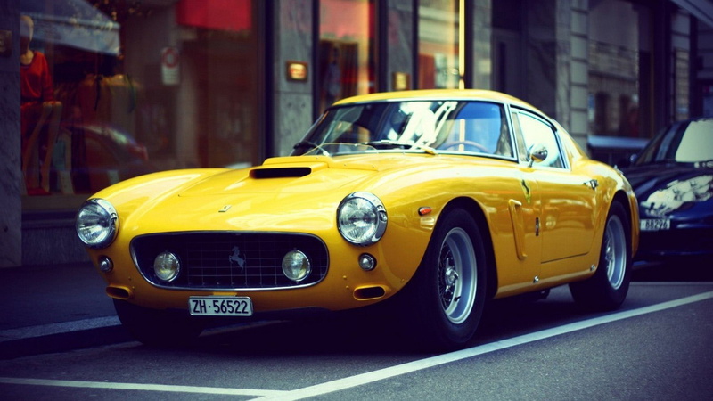 Ferrari, yellow cars, vehicle, Ferrari 250, 1080P, car