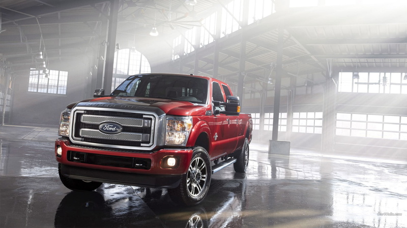 Ford F-250, pickup trucks, car, vehicle, Ford, 1080P, red cars