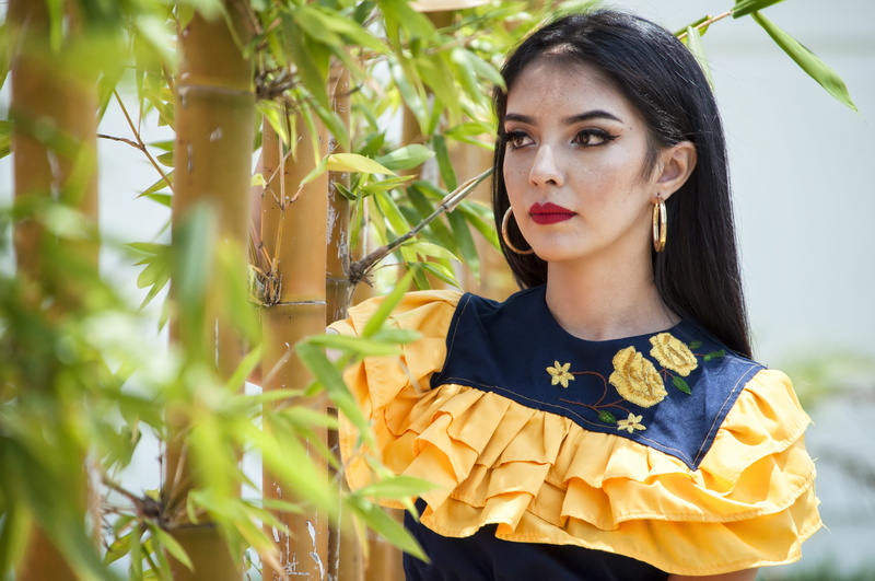 model, pretty, beauty, standing, trees, plant part, fashion, photoshoot, tree, summer, wearing, wear, bamboo, tropical, growth, beautiful woman, 4K, nature