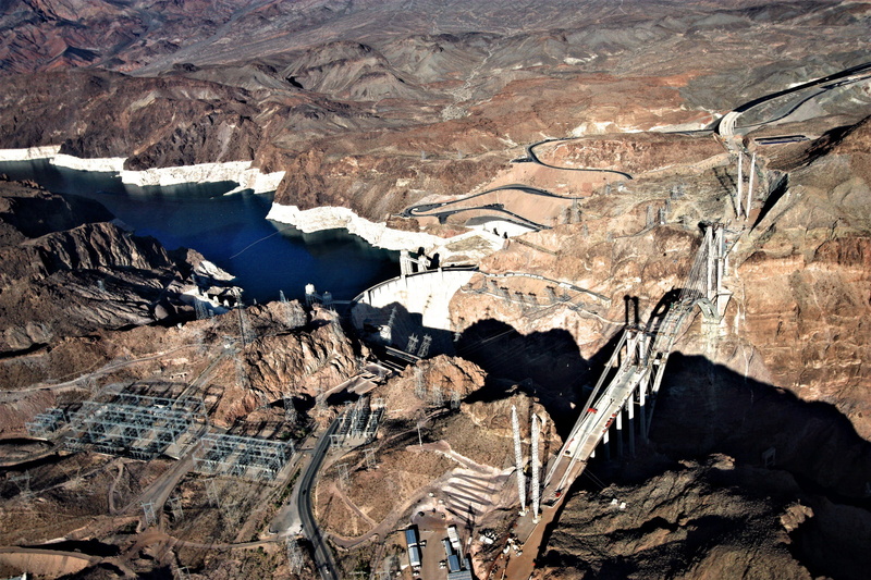 environment, lake mead national recreation area, outdoors, tranquility, rock - object, 1080P, desert, power plant, nevada, river, lake, rock formation
