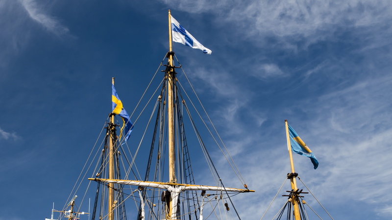 transportation, nautical, vintage, wooden, rigging, tall, rig, no people, vessel, maritime, architecture, day, flags, outdoors, cloud - sky, sailing ship