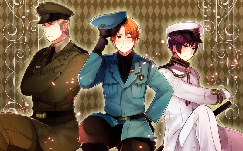 powers, germany, japan, 1080P, diamond, north, axis, italy, hetalia