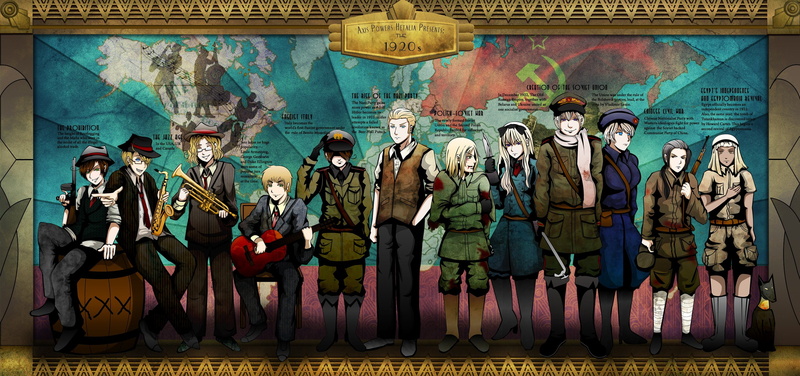 2K, powers, axis, hetalia