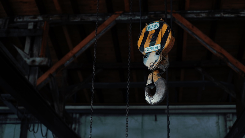 factory, adult, ship, abandoned, architecture, hoist, no people, dark, one man only, skill, outdoors, black, one person, winch, focus on foreground, crane - construction machinery