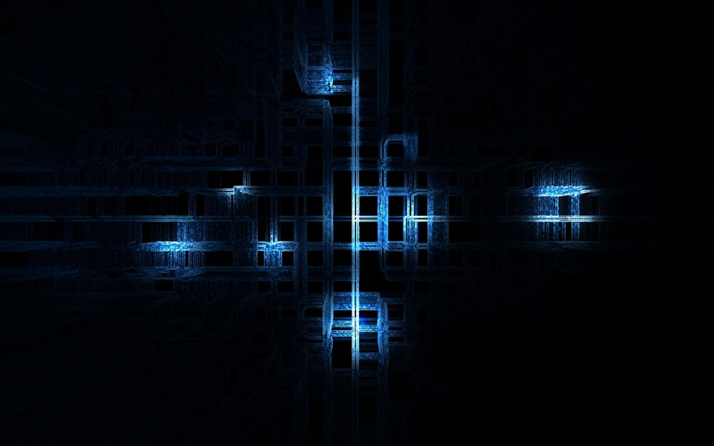 dark, lines, illuminated, blue, glowing, pattern, luminosity, electricity, black background, black, reflection, no people, black color, night, digital art