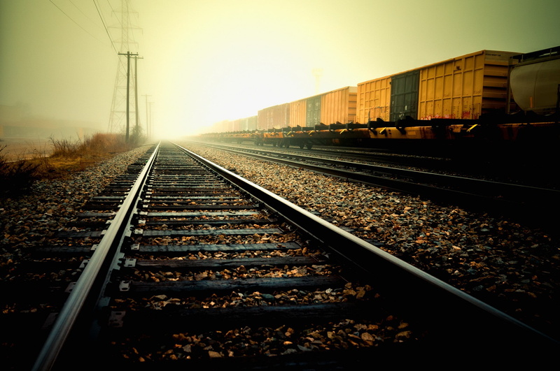 road, gravel, sleepers, 1080P, rails, railroad