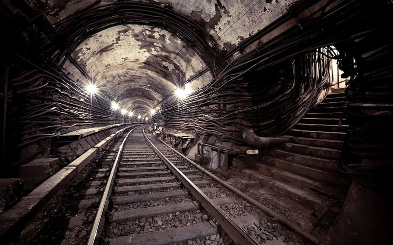 light at the end of the tunnel, SUBWAY, industry, rail, direction, long, LIGHT, no People, SLEEPERS, steel, diminishing Perspective, old, gray, speed, the way forward