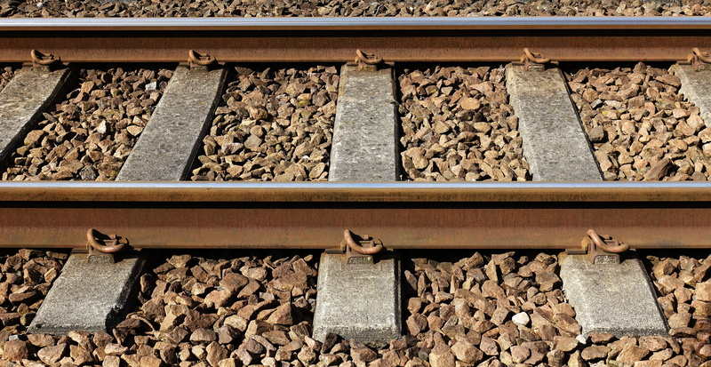 ballast, railroad, metal, railway, outdoors, rock - object, rusty, track, gauge, sleeper, day, rust, nature, rock, 5K, transportation, connection, stone - object