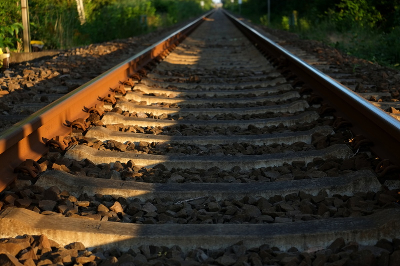 railway, railroad tie, solid, away, junction, 4K, steel, transport, long, focus on foreground, railway sleepers, track bed, no people, railroad Track