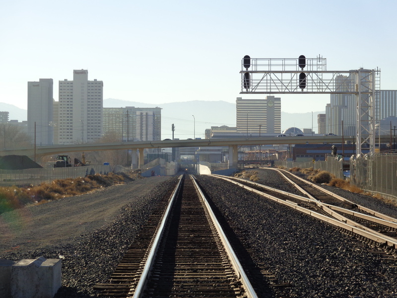 passenger, outdoor, direction, nature, iron, railroad, the way forward, freight, built structure, city, building, industry, reno, infrastructure, tracks