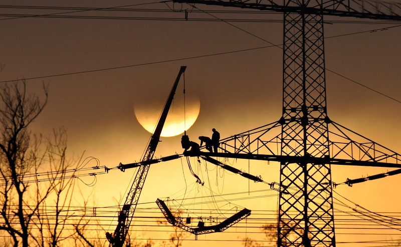 work, connection, cable, silhouette, standing, fuel and power generation, sunset, no people, satellite dish, hour, global communications, electrical equipment